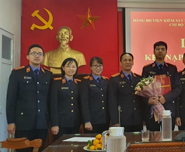 Lễ Kết nạp Đảng viên mới tại Chi bộ Phòng 10, Thanh tra